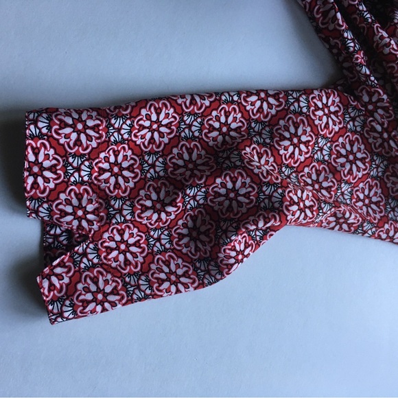 Northern Reflections Red Border Print Tunic Boho Size Medium - Picture 9 of 10